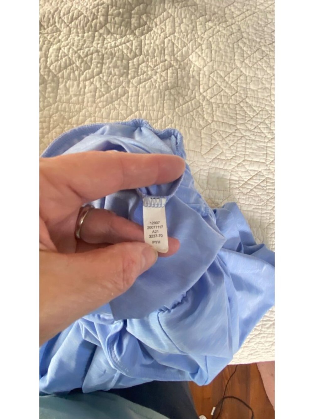 Duluth Armachillo Wide Leg Cropped Capri Lounge Pajama Pants Blue Cool Stretchy - Picture 7 of 9